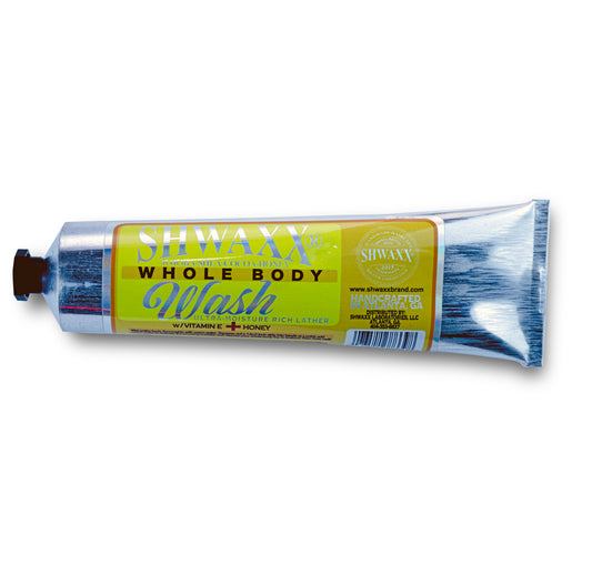 Shwaxx Whole Body Wash | Ultra Moisture Rich Lather | Jojoba - Shea - Cocoa - Honey | With Vitamin E + Hyaluronic Acid | 5.2 oz