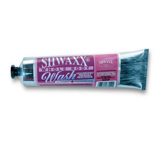 Shwaxx Whole Body Wash | Lotus Flower Extract - Pink Sea Salt - Prickly Pear Oil | With Vitamin E Oil + Hyaluronic Acid | 5.2 oz
